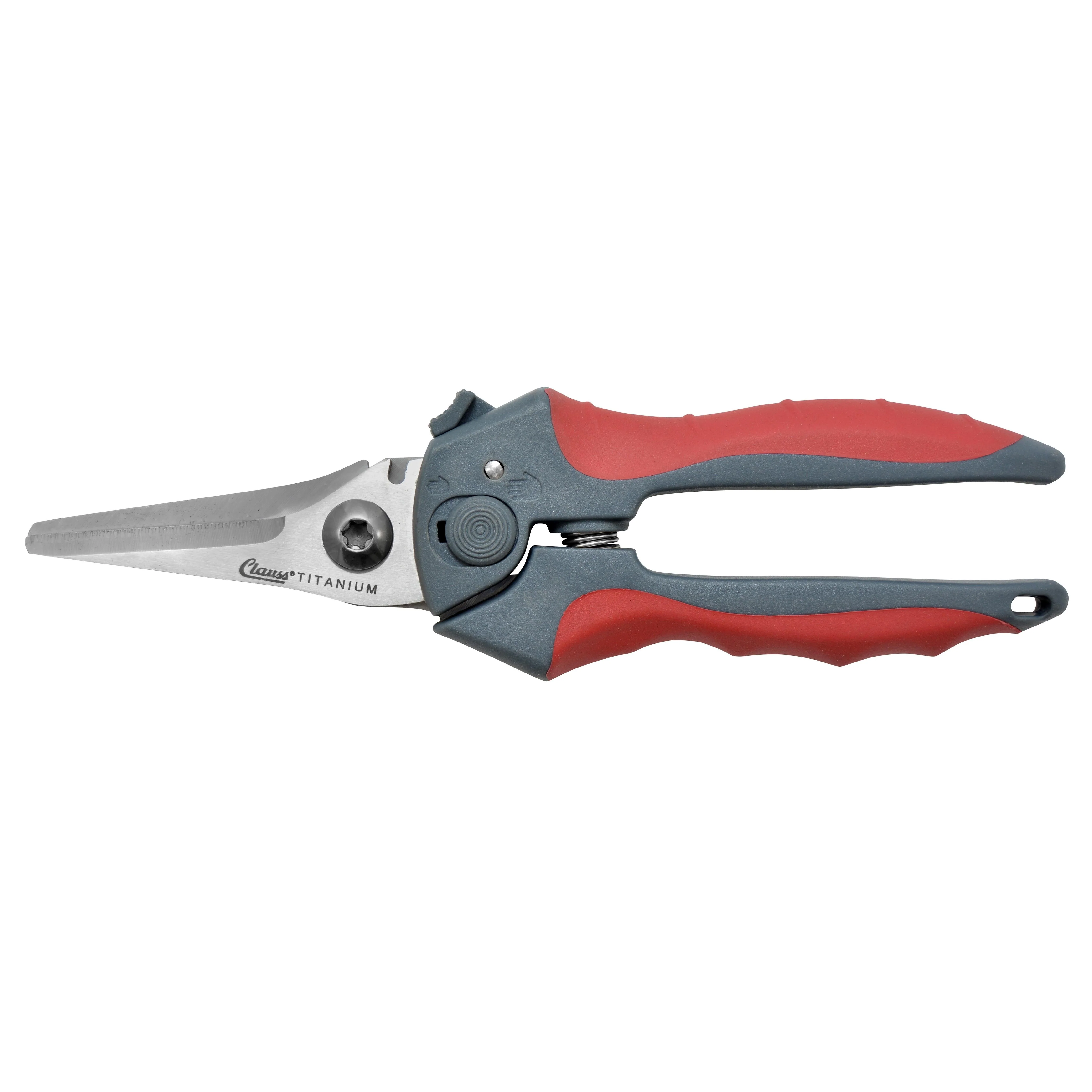 Clauss 8" Titanium Straight Spring Assist Snip