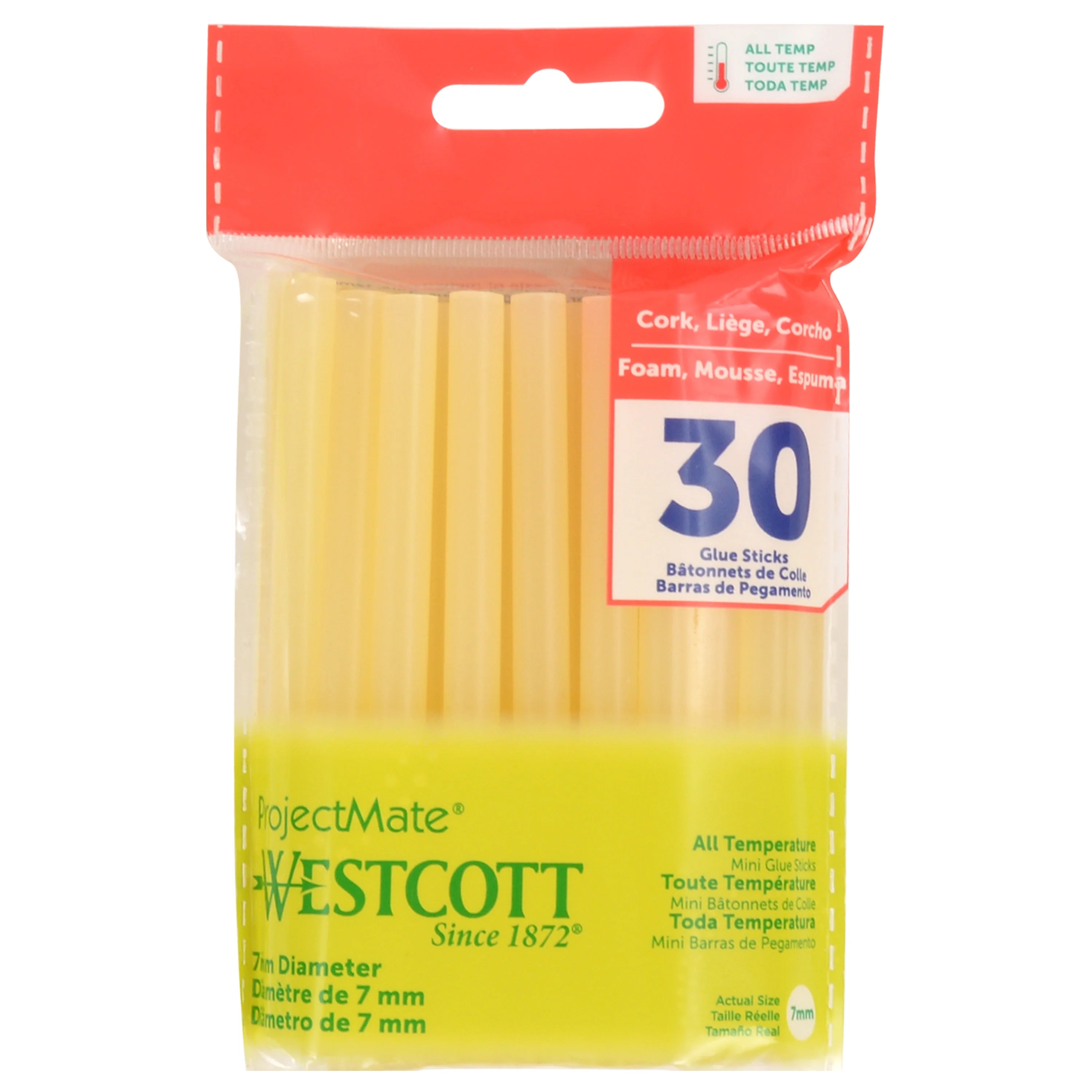 Premium All Temperature Mini Glue Sticks, Cork/Foam Formulation (17113)