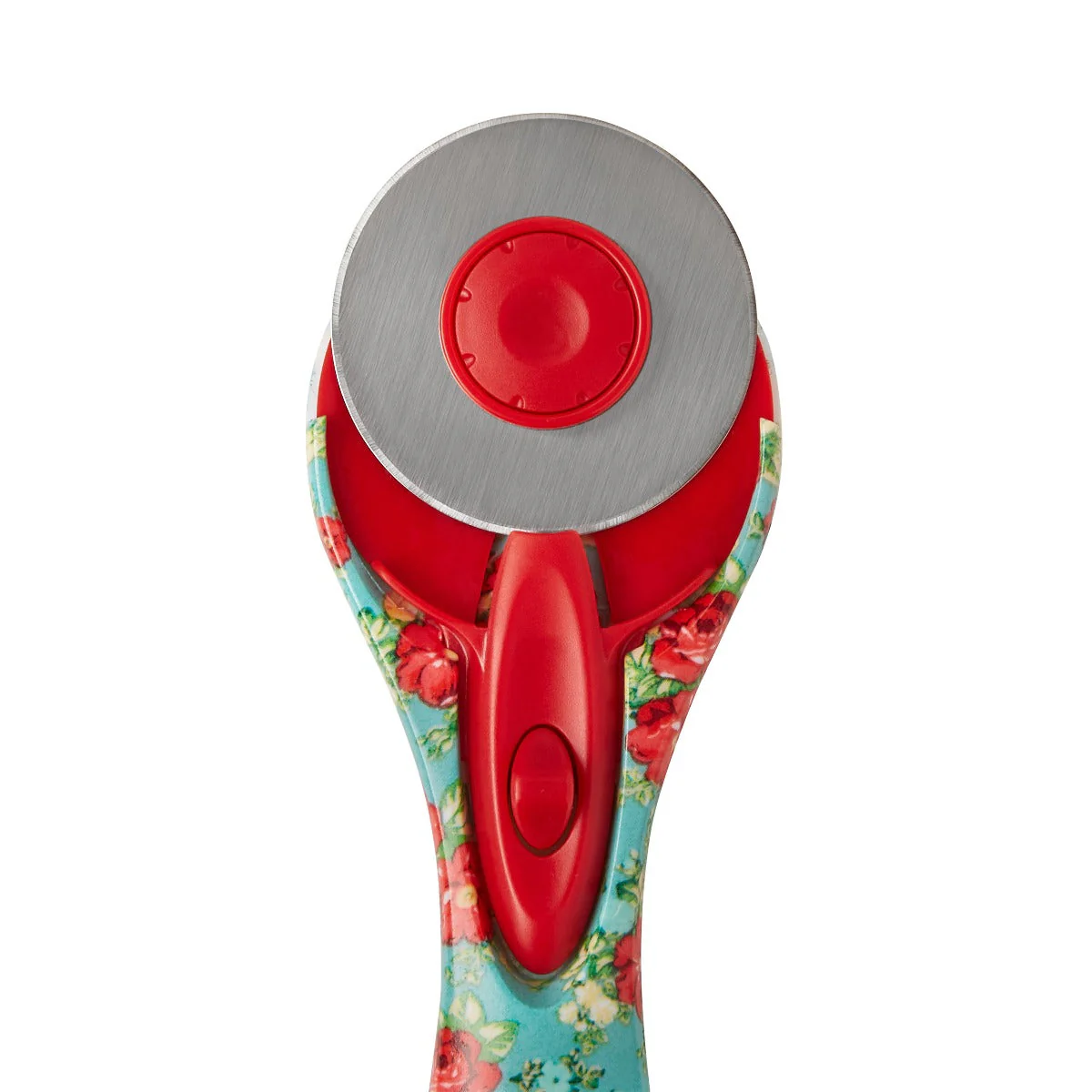 The Pioneer Woman Teal Vintage Floral 45mm Rotary & 8" Fashion Scissors Set (55892-PARENT) - Image 7