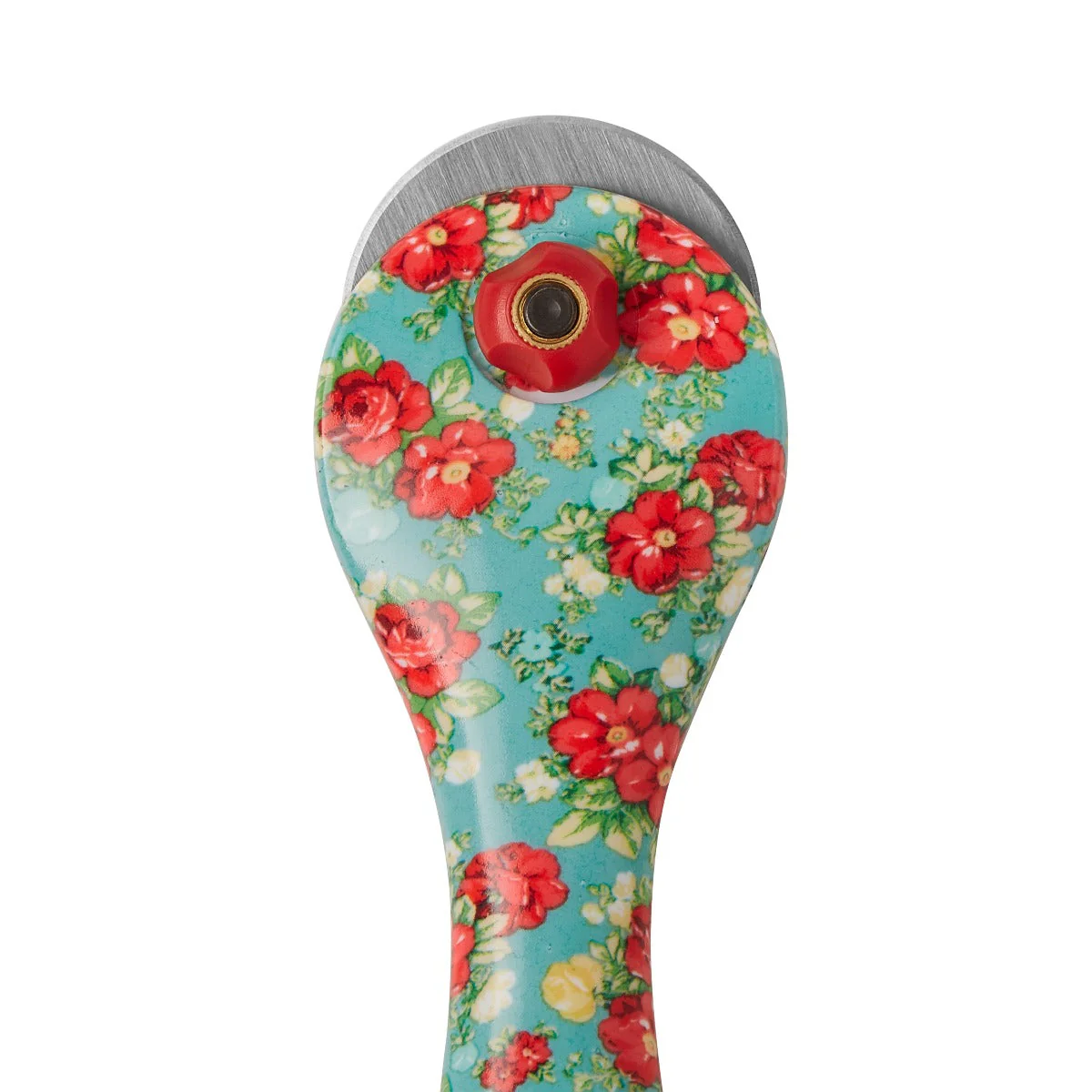The Pioneer Woman Teal Vintage Floral 45mm Rotary & 8" Fashion Scissors Set (55892-PARENT) - Image 8