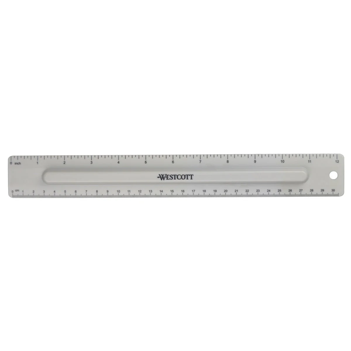 Westcott 12 inch Ruler Set with Pencil Storage - 2 Pieces (17355-PARENT)