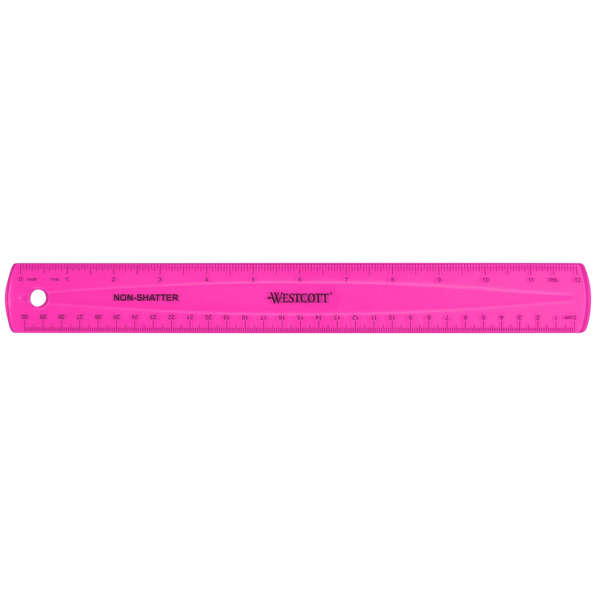 Westcott 12" Shatterproof Ruler, Assorted Translucent Colors (14381) - Image 4