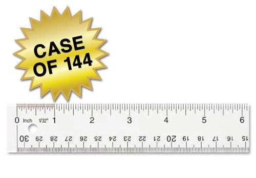 Westcott 12" Transparent Acrylic Ruler, Clear (10562) - Image 9