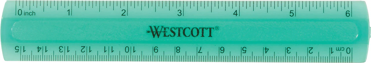 Westcott 4 Piece Flexible Math Tools Set, Assorted Colors, Green/Clear (15992S) - Image 2