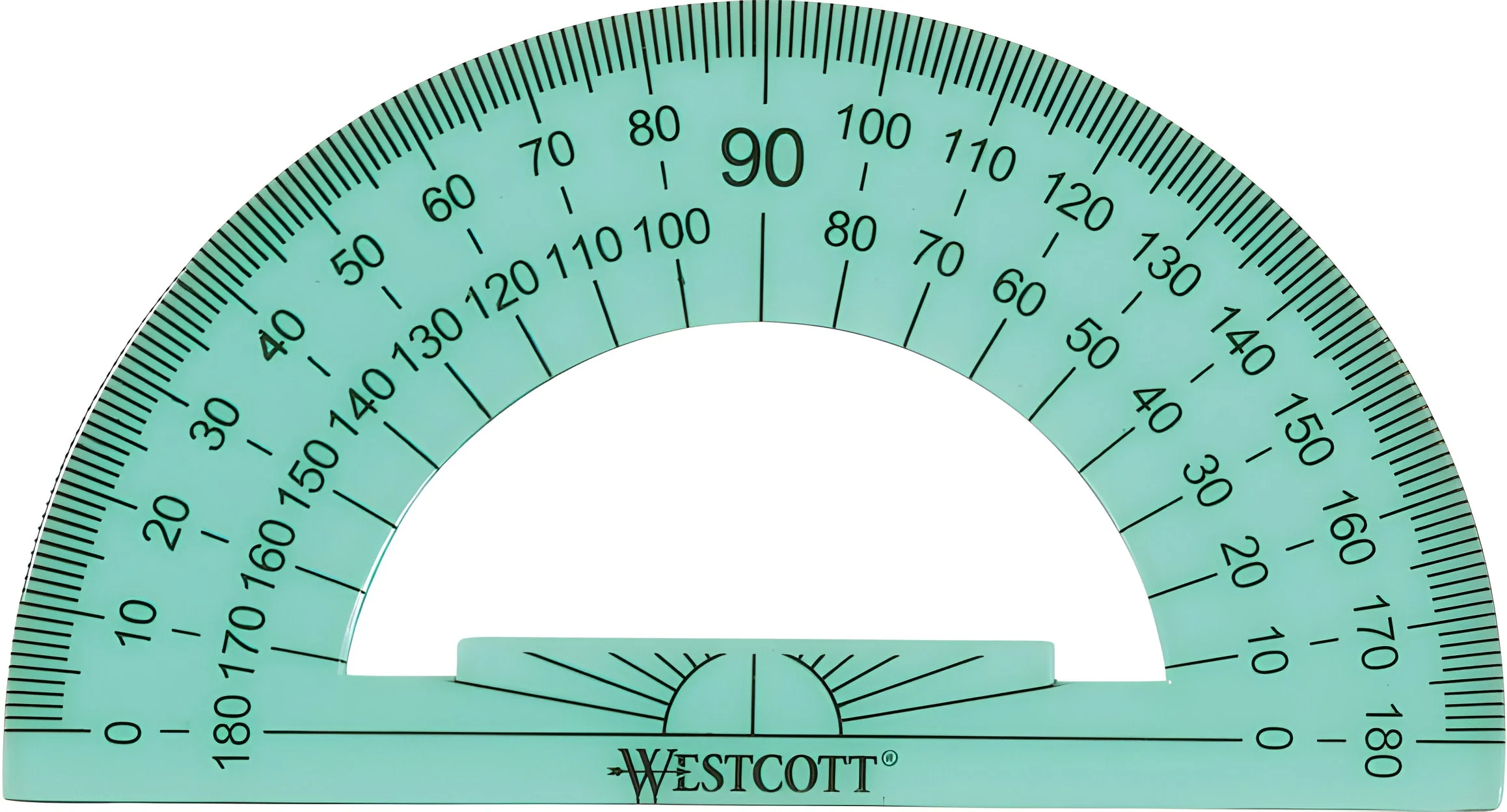 Westcott 4 Piece Flexible Math Tools Set, Assorted Colors, Green/Clear (15992S) - Image 3