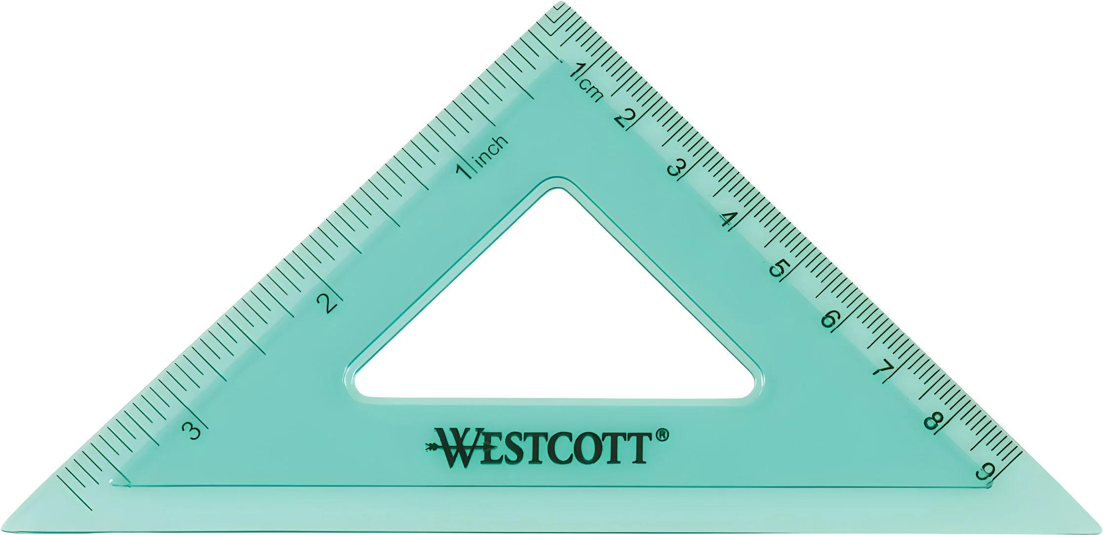 Westcott 4 Piece Flexible Math Tools Set, Assorted Colors, Green/Clear (15992S) - Image 4