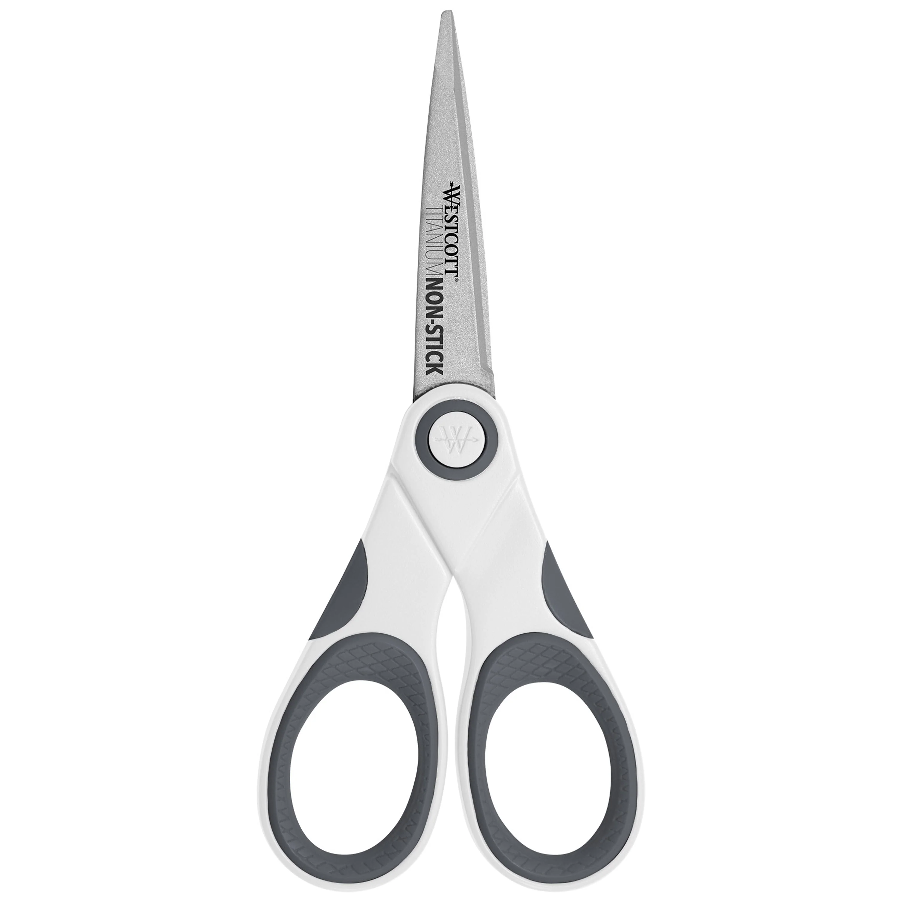 Westcott 5" Titanium Bonded Non-Stick Scissor with Microtip, White (15130)