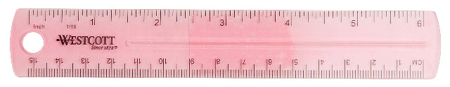 Westcott 6" Plastic Ruler, Assorted Colors (00412) - Image 4