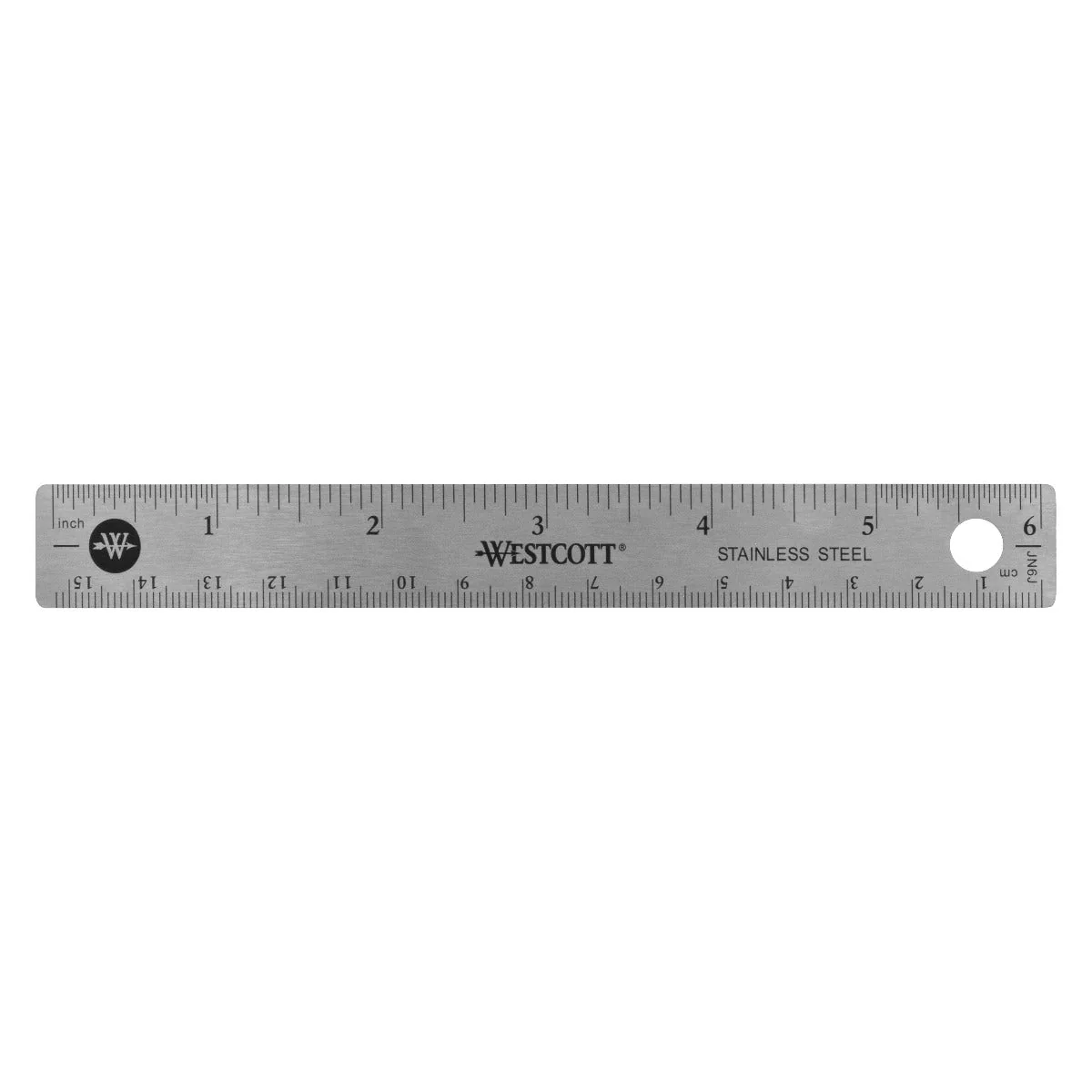 Westcott Stainless Steel 6" Office Ruler With Non Slip Cork Base (10414) - Image 9