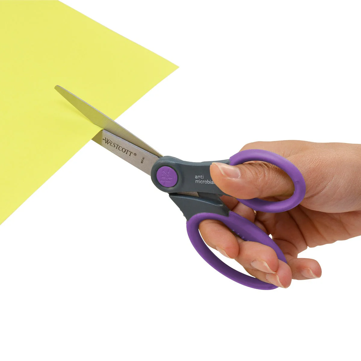 Westcott 7" Soft Handle Student Scissors with Anti-Microbial Protection, Ages 12+, Assorted Colors (14609) - Image 6