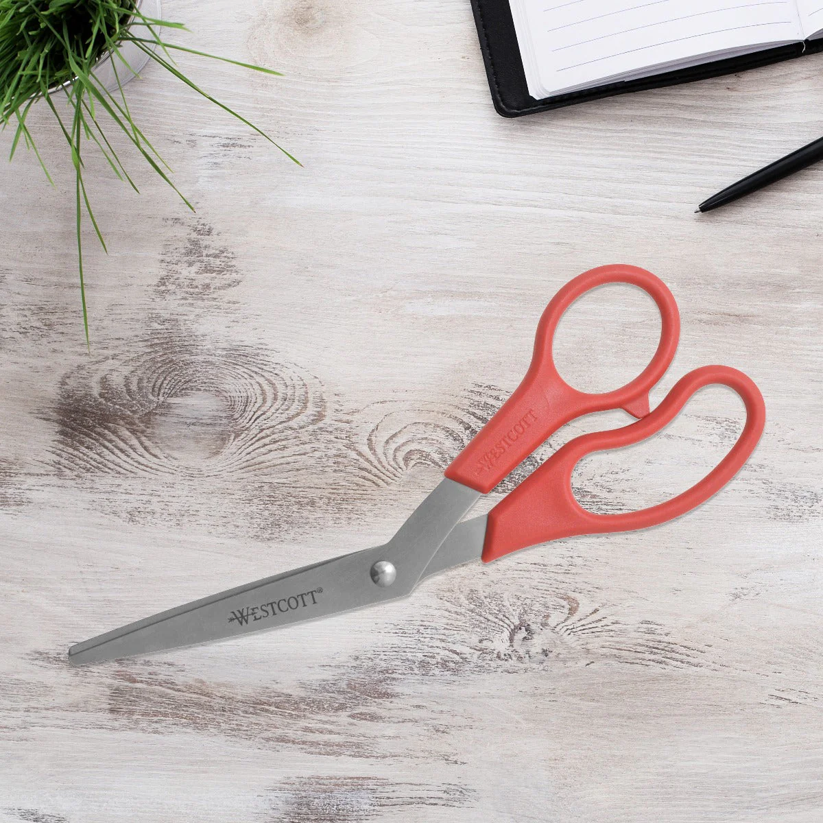 Westcott 8" Bent All Purpose Value Scissors, Red (10703) - Image 4