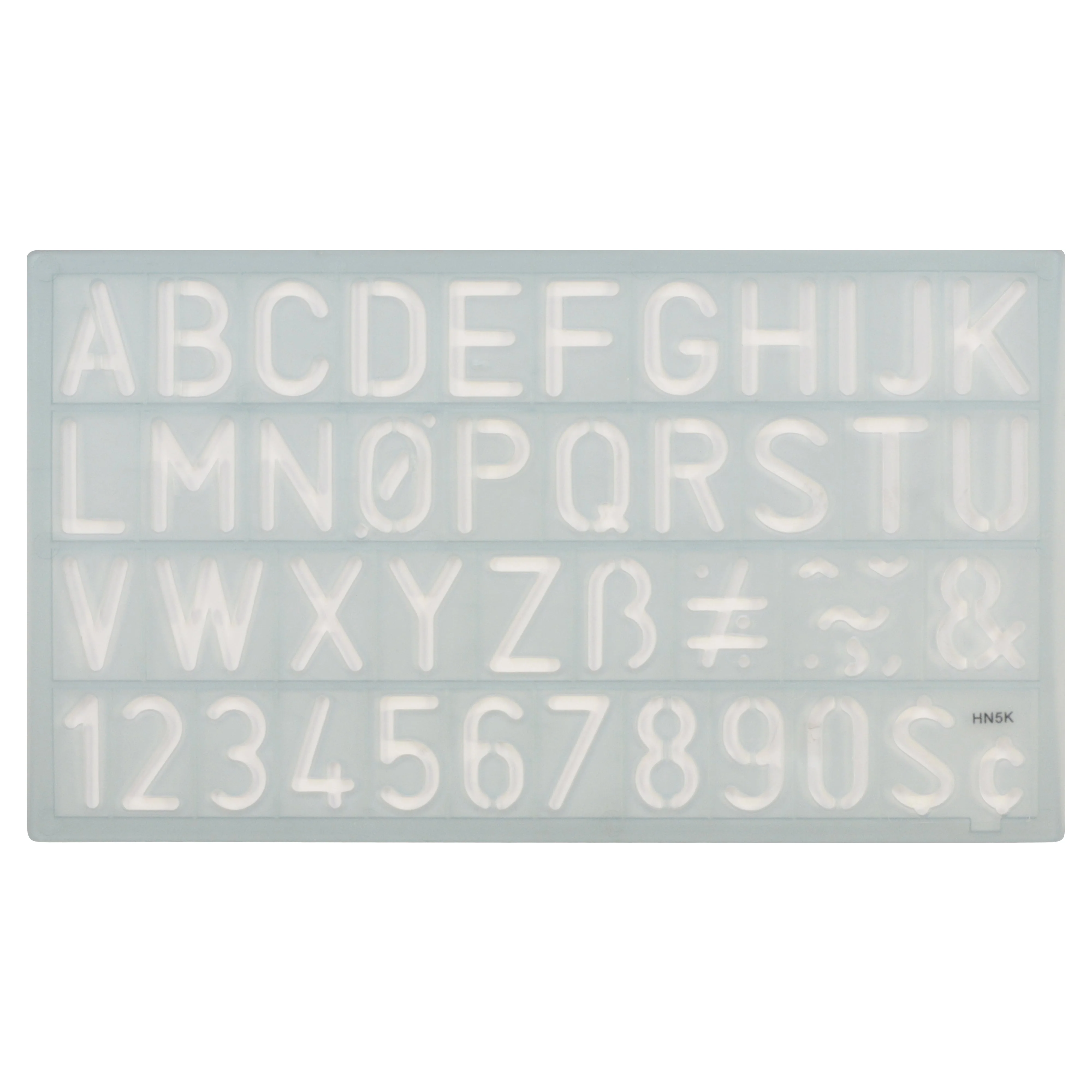Westcott Alphabet and Number Lettering Guide, 3/4" /18mm (KT-20)