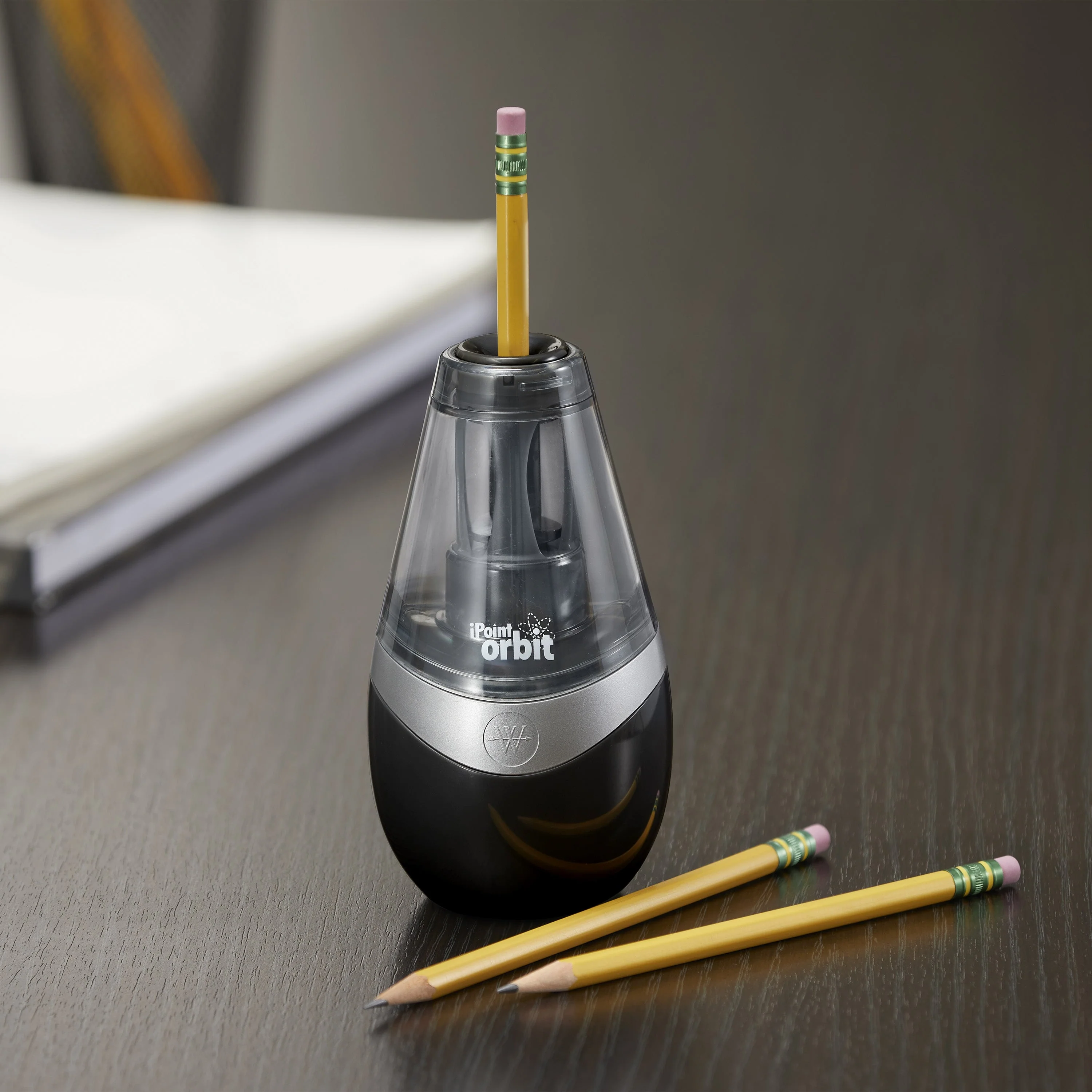 Westcott iPoint Orbit Battery Pencil Sharpener, Black (16244) - Image 6