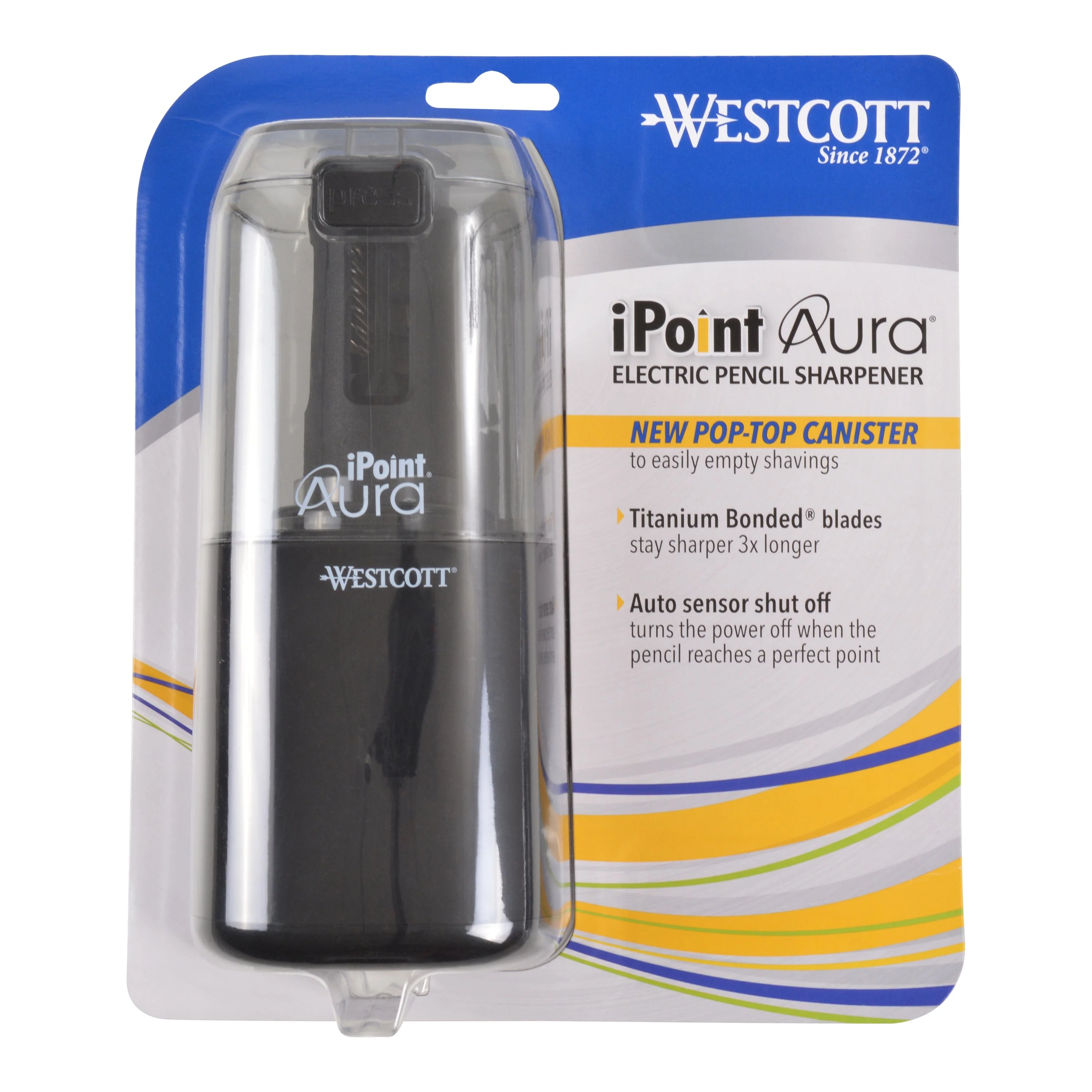 Westcott iPoint® AURA Electric Pencil Sharpener, Assorted Colors (17214) - Image 8