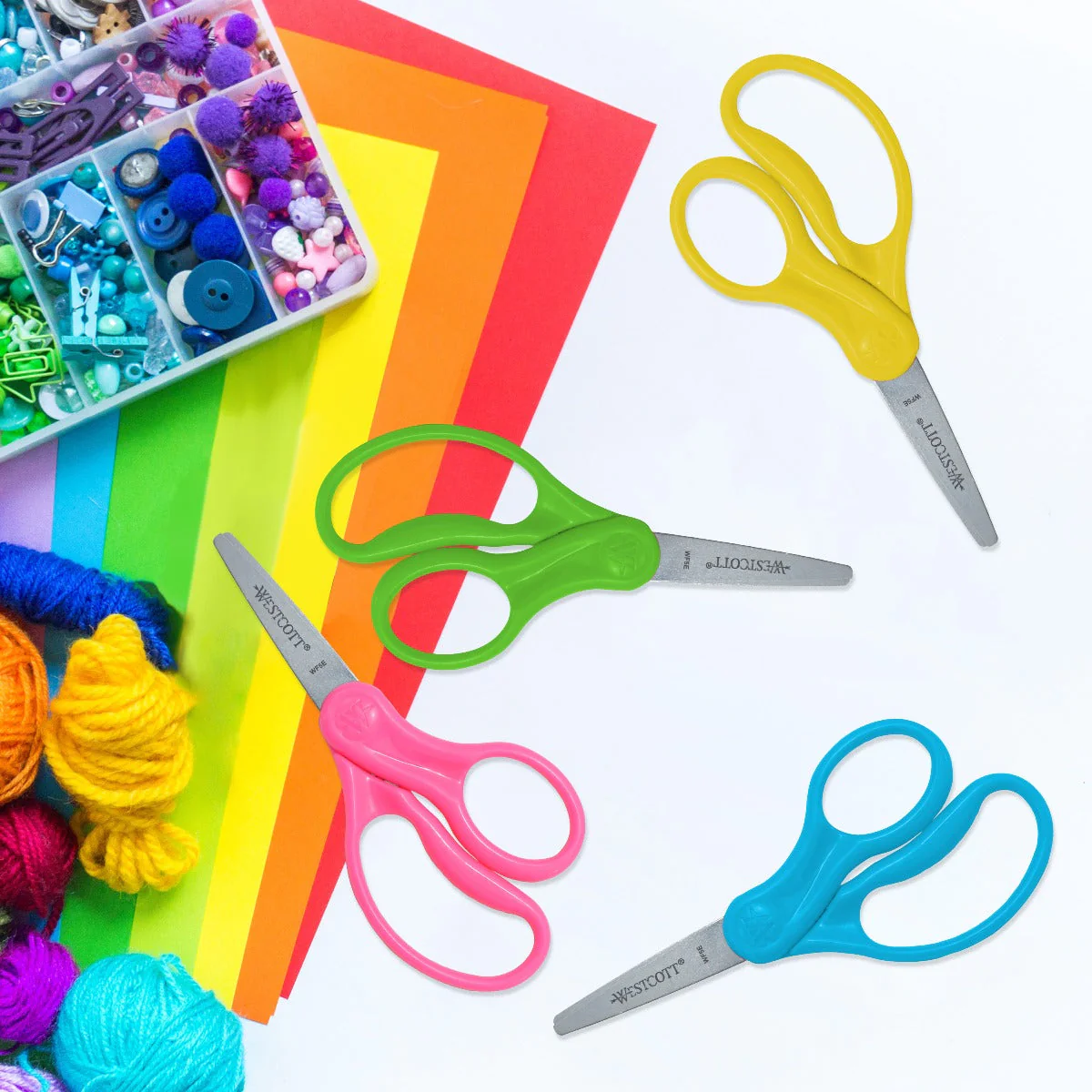 Westcott Kids 5" Scissors Pointed (12 Pack) (13141) - Image 9