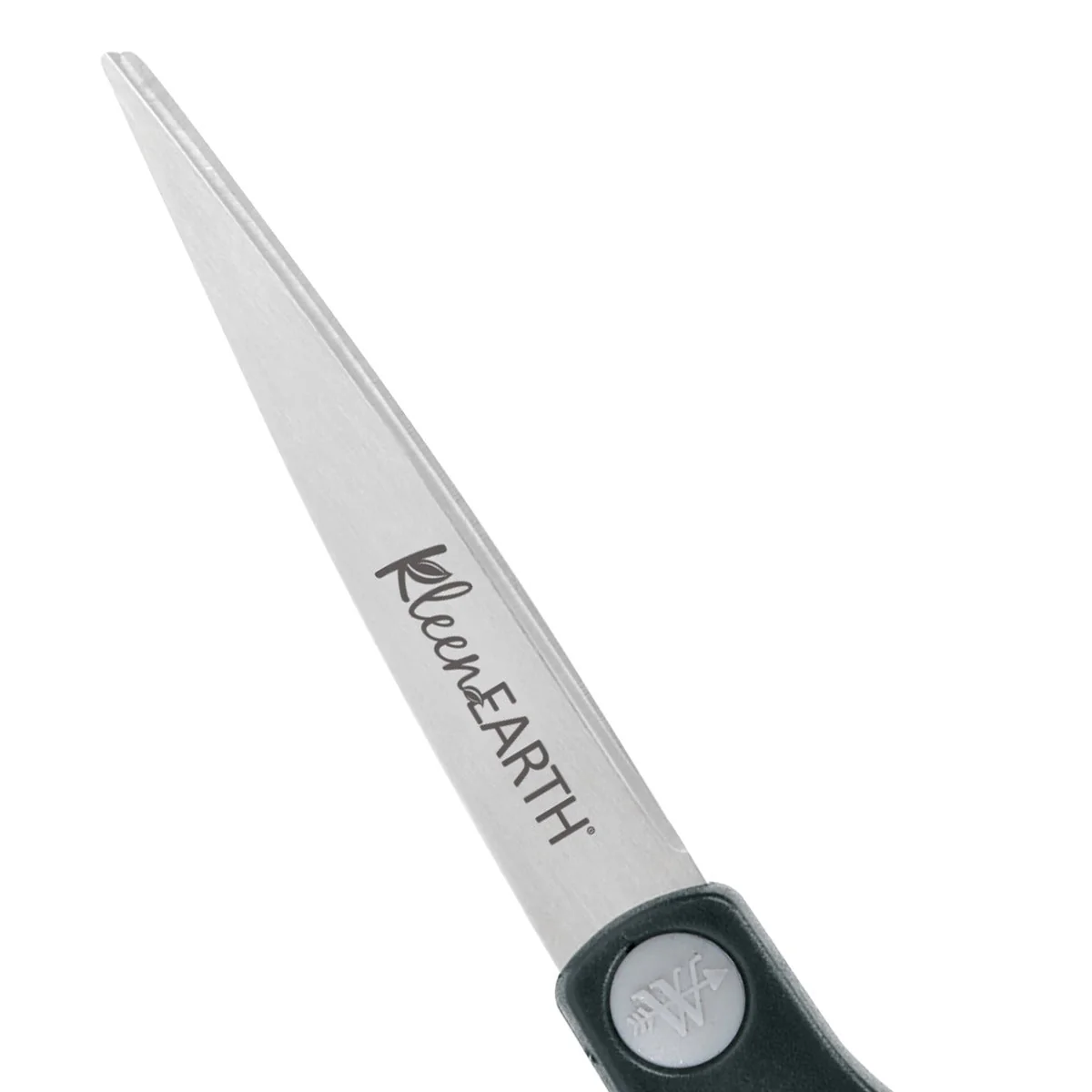 Westcott 8-Inch KleenEarth Soft Handle Straight Scissors, Black/Gray (15588) - Image 2