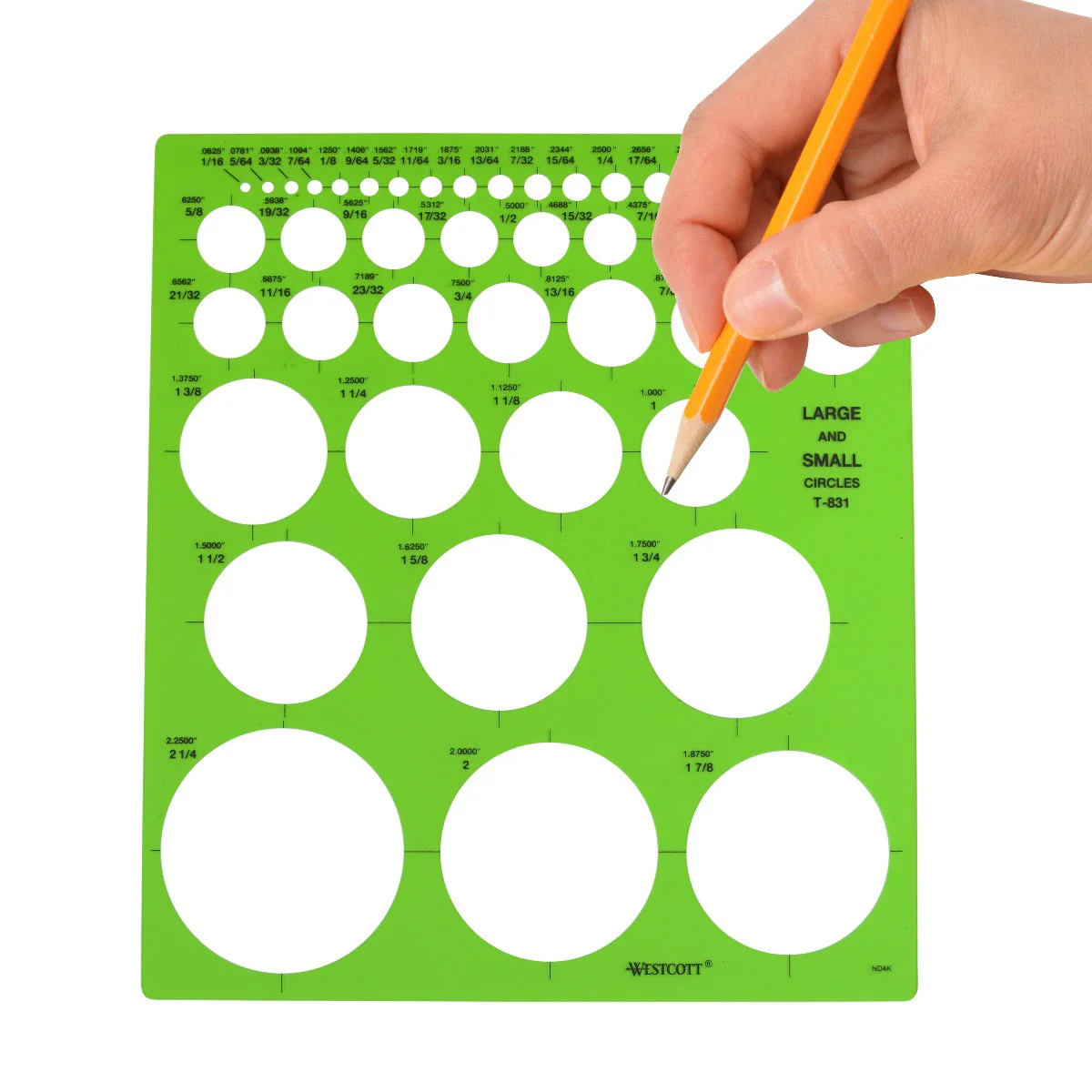 Westcott Large and Small Circles Template (T-831) - Image 6