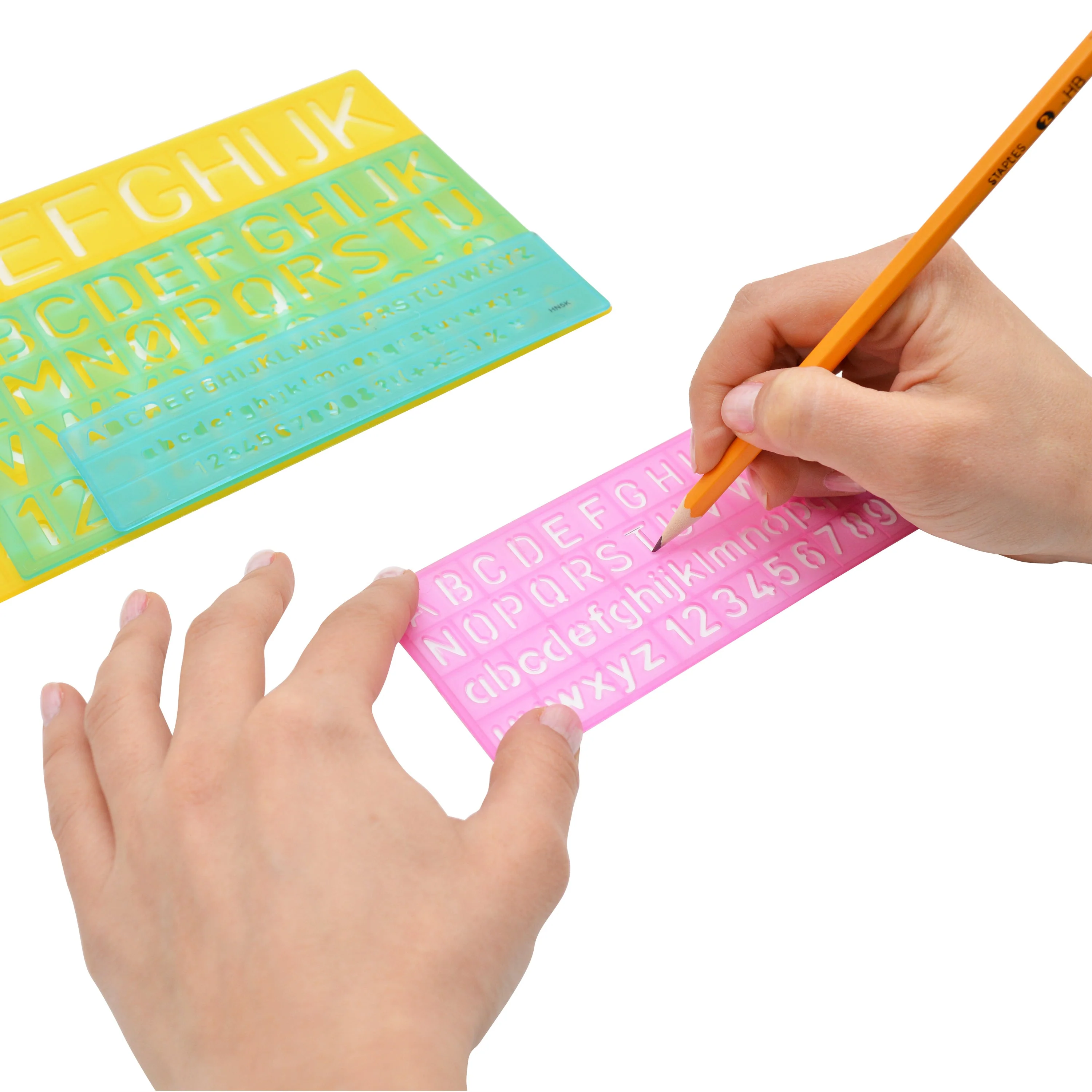 Westcott Letter Stenciling Guides (4 sizes) (02145) - Image 2