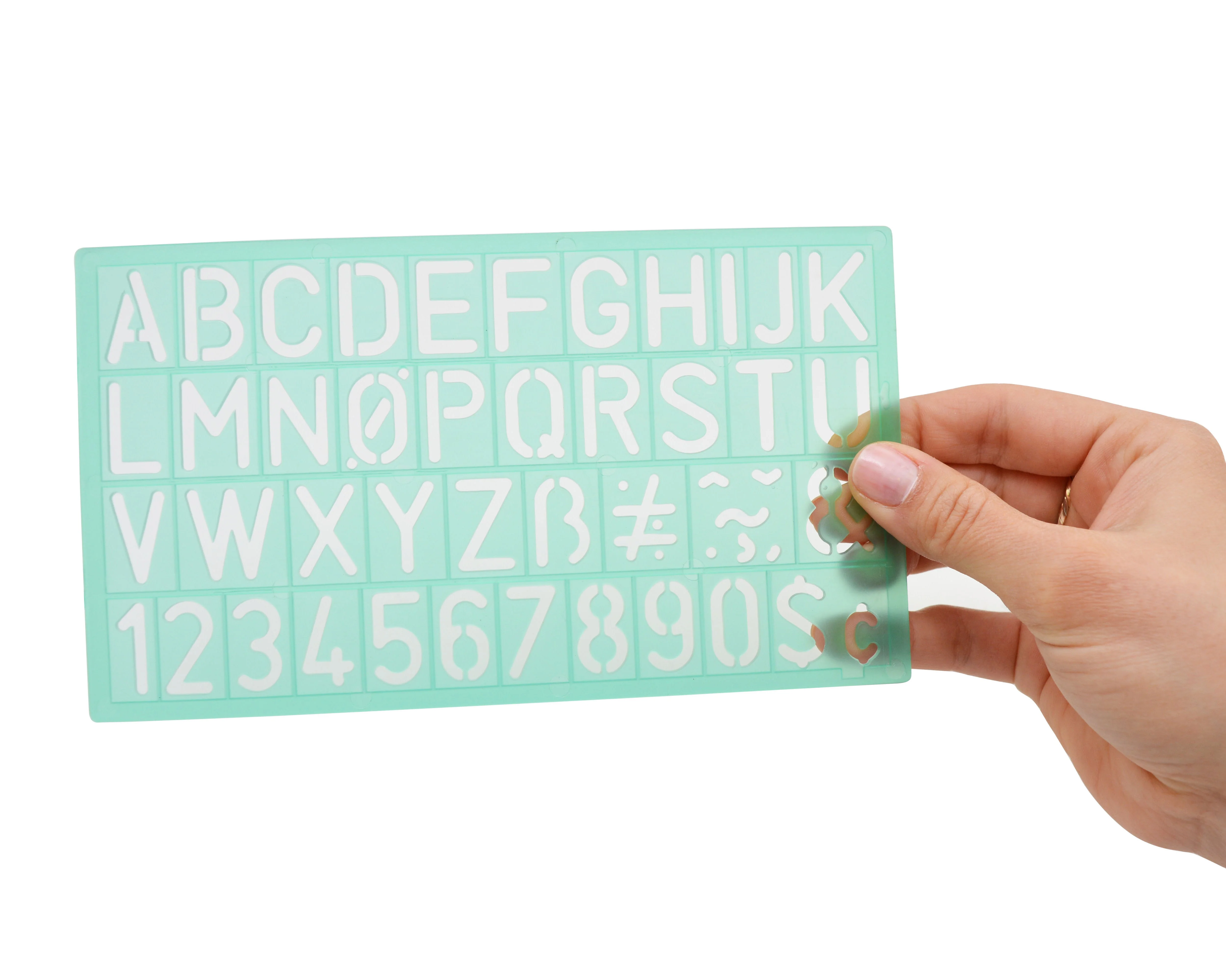 Westcott Letter Stenciling Guides (4 sizes) (02145) - Image 4