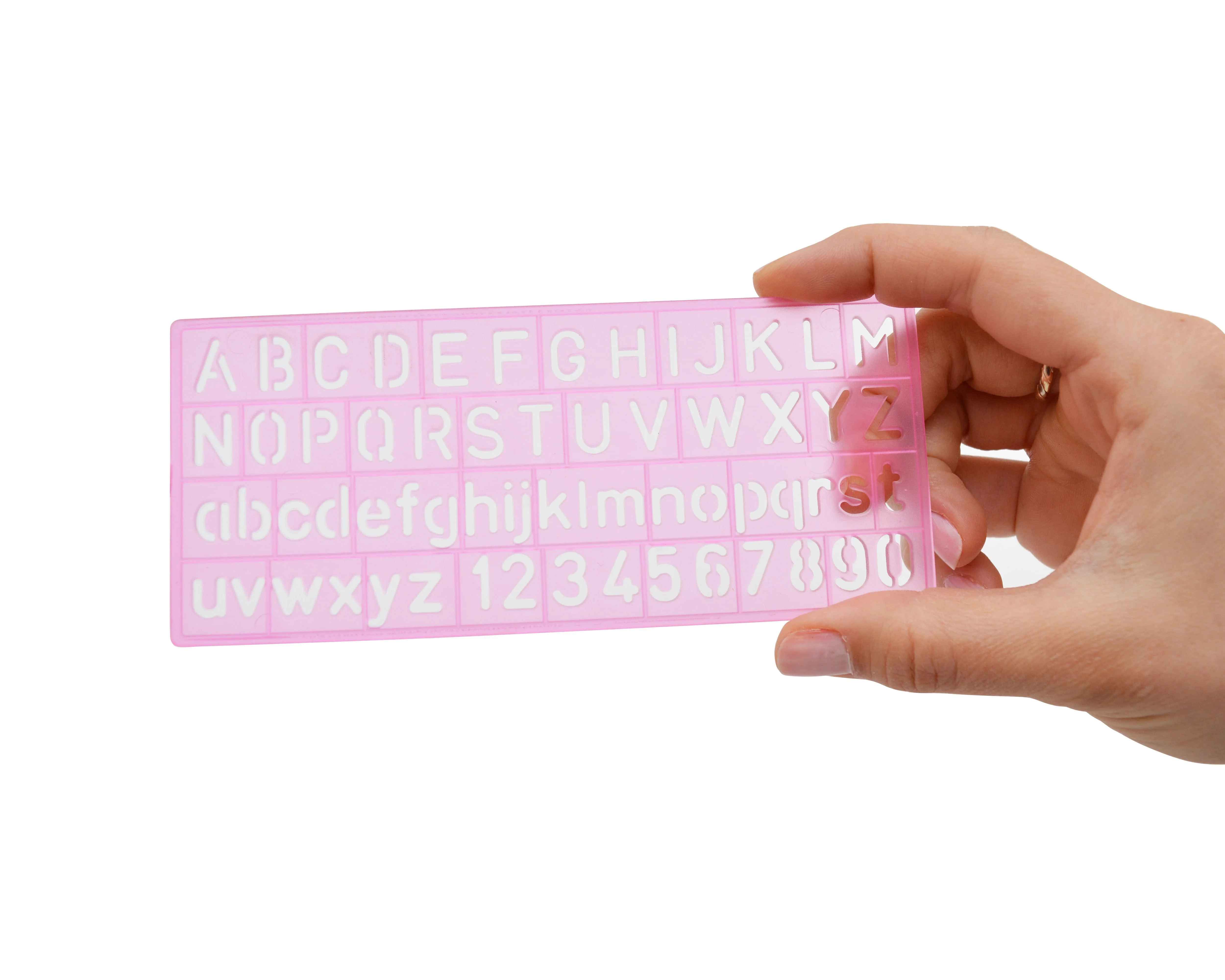 Westcott Letter Stenciling Guides (4 sizes) (02145) - Image 8
