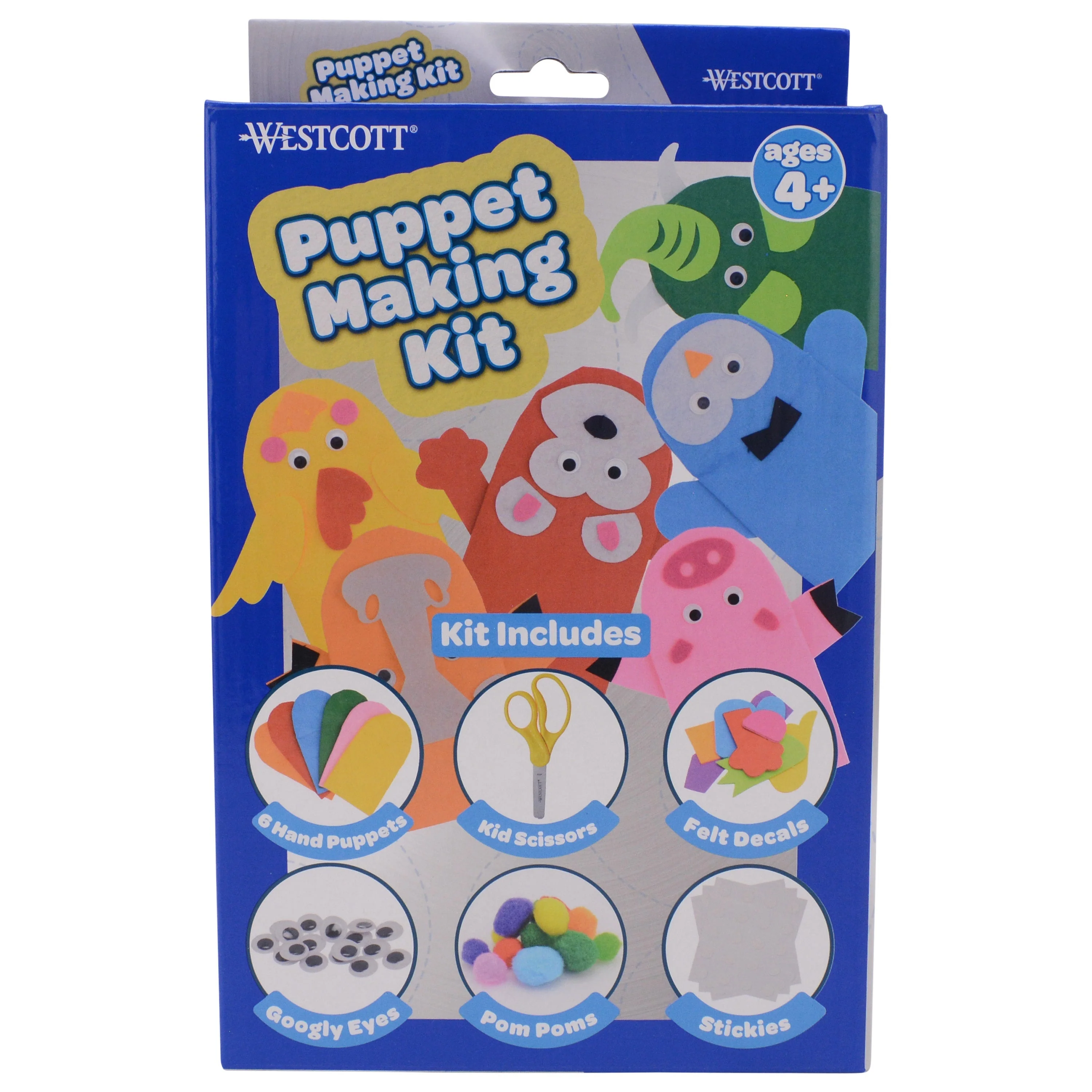 Westcott Puppet Making Kit for Kids, 6 Project Sets (00982-PARENT)