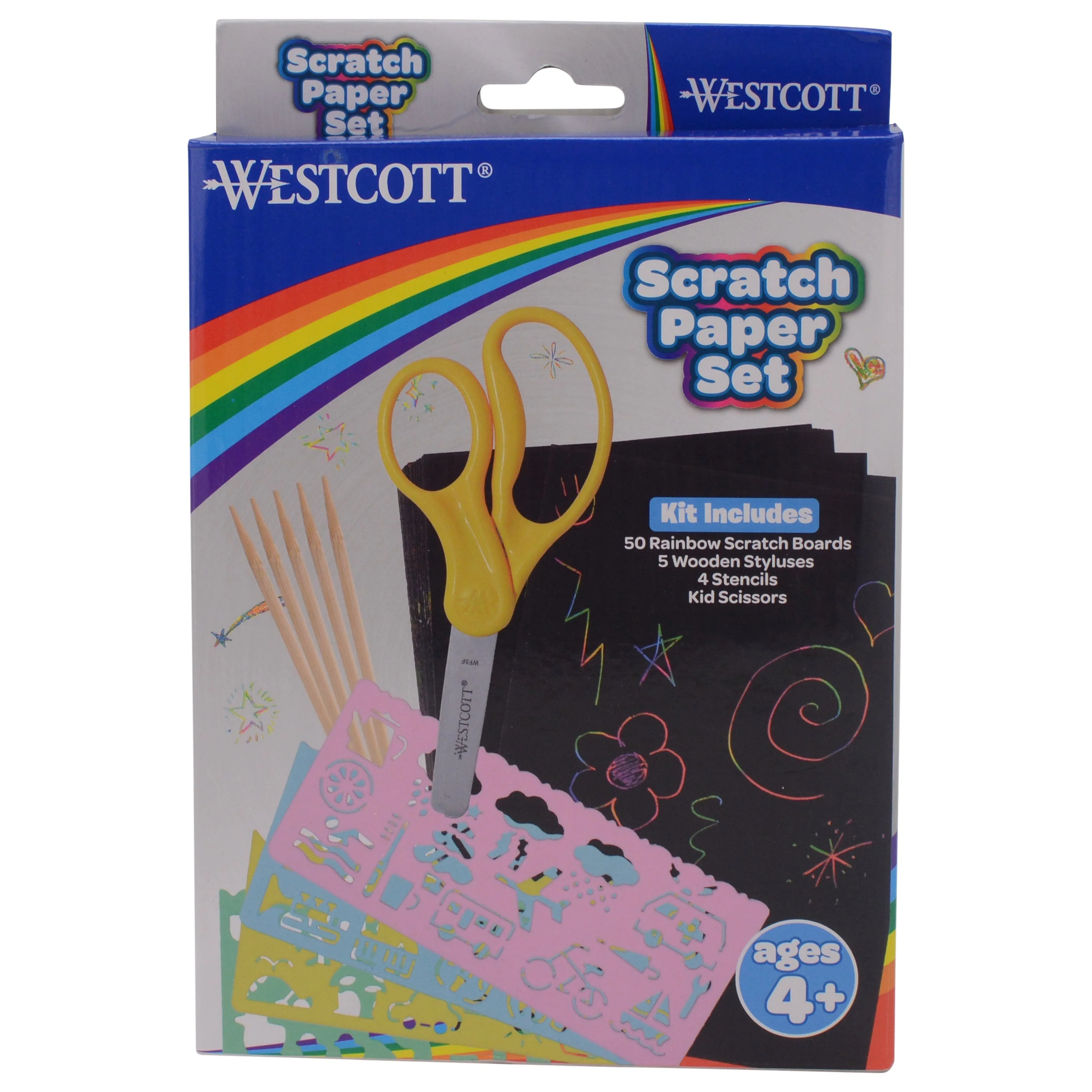 Westcott Scratch Paper Set for Kids, 60 Pieces (00984-PARENT)