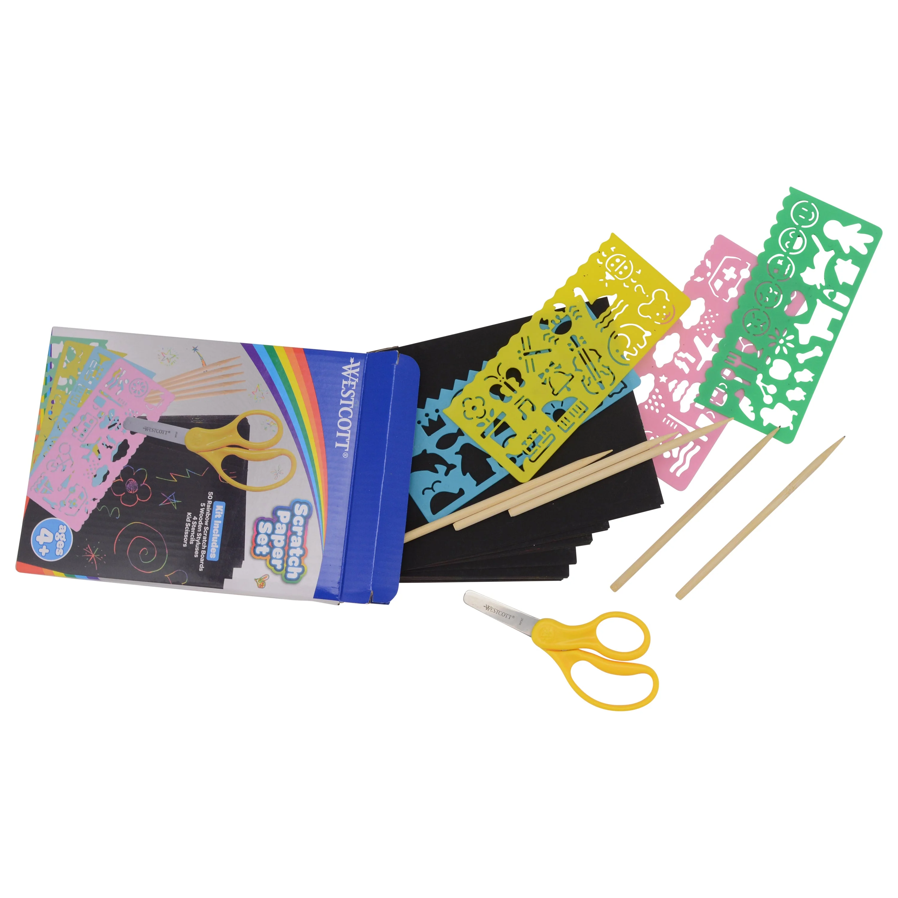 Westcott Scratch Paper Set for Kids, 60 Pieces (00984-PARENT) - Image 7